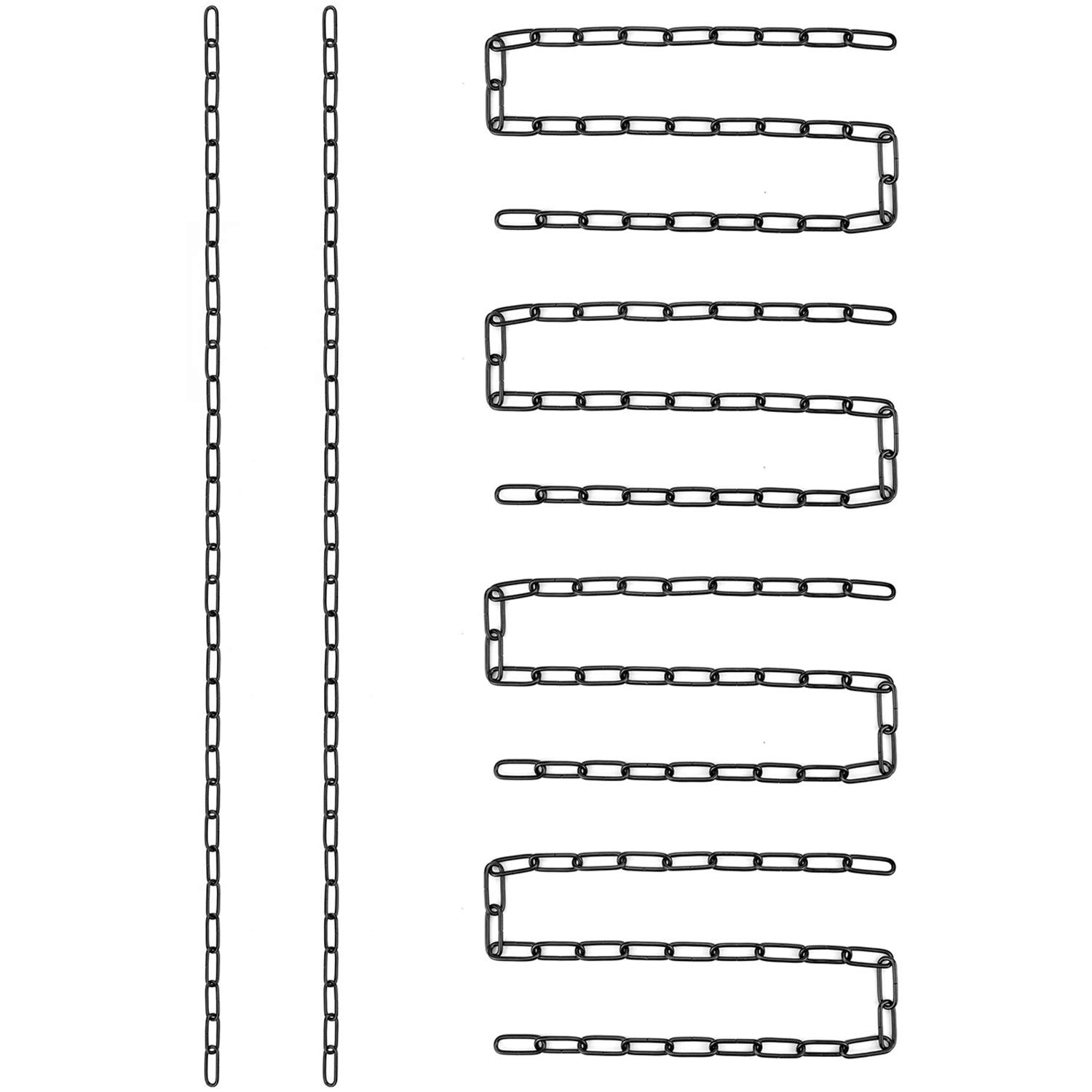 Hedume 6 Pack Black Chain Extension, 36" Fixture Chain, Ideal Black Chain for Hanging Plants, Baskets, Lamp, Strong Hold — Amazon image 7