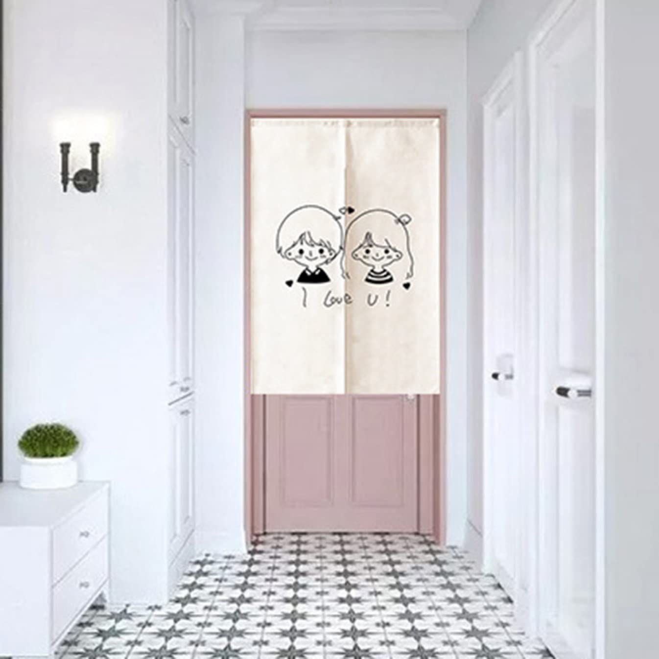 Amazon｜[LJKI] のれん おしゃれ 暖簾 間仕切り カーテン 玄関 目隠し