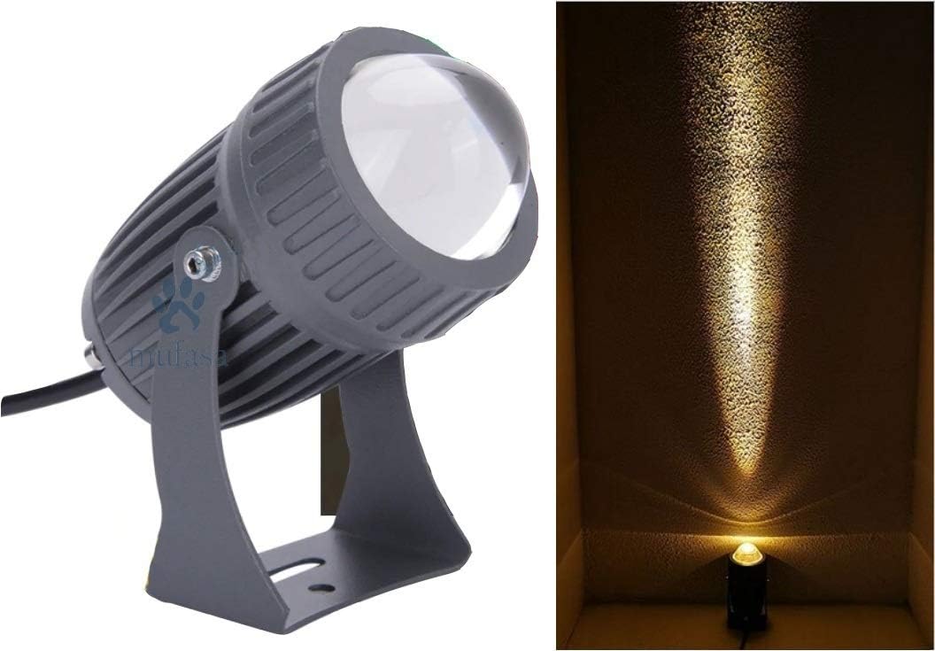 Mufasa 15 Watts Outdoor LED IP65 Waterproof Wall Lamp Long Distance Spot Light, Warm White-Aluminium
