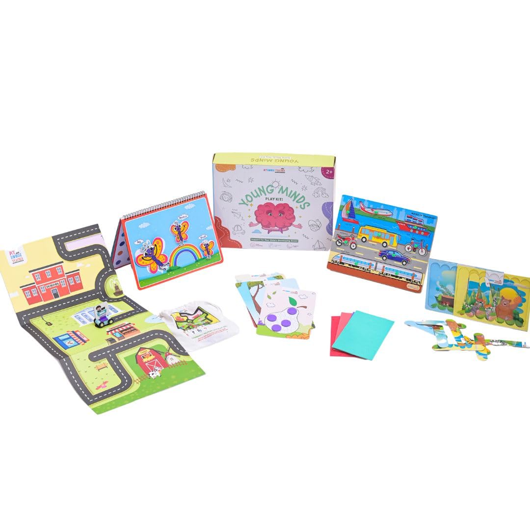 See full amazon price history chart for Young Minds Play Kit - Educational Toys Box for Kids 2 Year and Above | Montessori | Early Child Development | Car City mat | Vehicles | Puzzle Solving | Busy Binder | Brain Development Toy Young Minds Play Kit - Educational Toys Box for Kids 2 Year and Above | Montessori | Early Child Development | Car City mat | Vehicles | Puzzle Solving | Busy Binder | Brain Development Toy (B0D1GH96Q3) Amazon Price History, Amazon Price Tracker