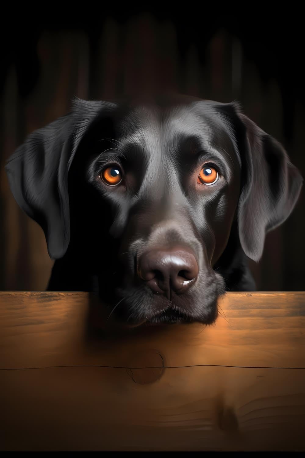 CUEAEAD Black Dog Resting Wood Diamond Painting Kits Animal Diamond Painting Art for Adults Full Round Drill Diamond Art for Wall Decor Gift 12x18 inch