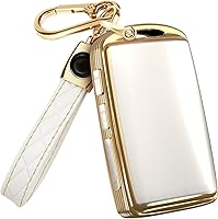 Vista 1 de Lucrum Compatible con funda para llavero Mazda y llavero de cuero, funda de TPU para 3, 6, CX-5 CX-9 CX-30 CX-50 CX-70 (2019-2025)