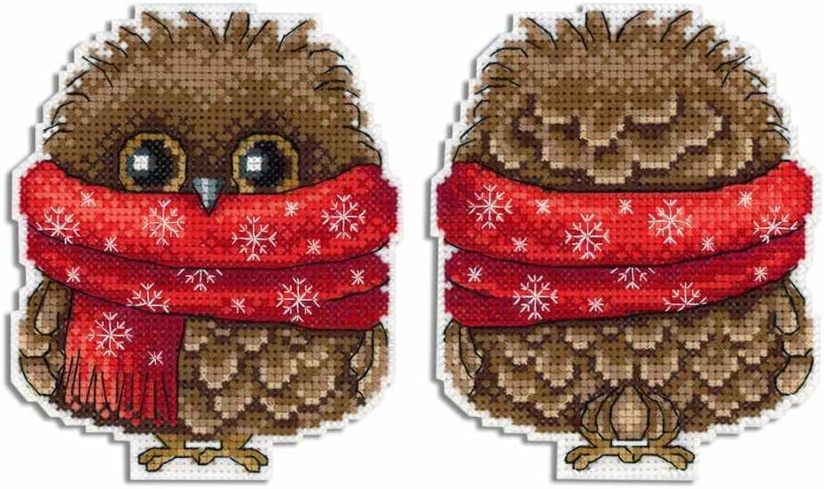 Owl - Counted Cross-Stitch Double-Sided kit on The Plastic Canvas. MP Studia P-343 / SR-343