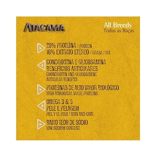 Ração Super Premium Atacama Adulto Todas As Raças 20Kg