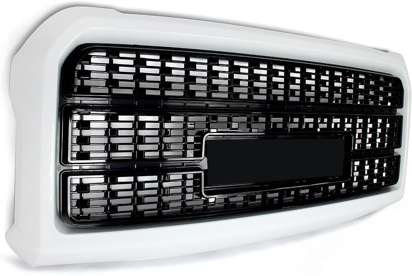 Front Bumper Grille Chrome Hood Grill Fit for GGMMCC Sierra 2500HD 3500HD 2015-2019