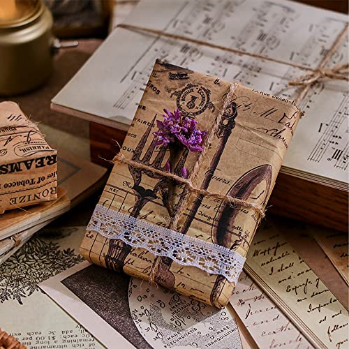 180 Sheets Scrapbook Paper,Vintage Journaling Scrapbooking Supplies,Junk Journal Vintage Paper For Albums Planner Journal Decorative Room Decor (Vintage) #TOP4