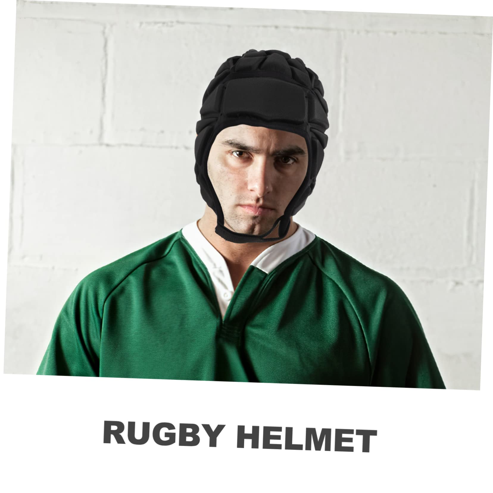 BESPORTBLE Funda Casco Rugby Casco De Rugby De Fútbol Suave Gorra De o De Portero o Acolchado o De Patinaje Cómodo o De Futbol os De Beisbol Esponja Black