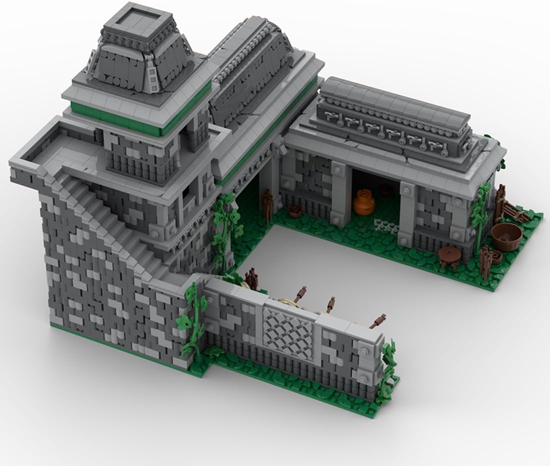Medieval Archery Range Building Blocks Set, Collectible Medieval Architecture Model DIY Assembly Kit, Ideal for Blocks Enthusiasts/Historical Building Lovers (4843PCS)