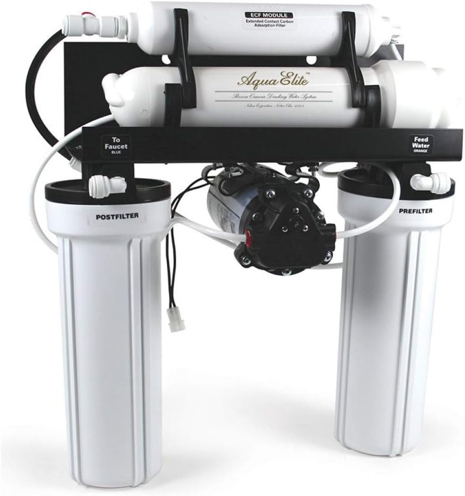 Aqua Elite High Volume 3 Stage RO System w/Booster Pump & ECF