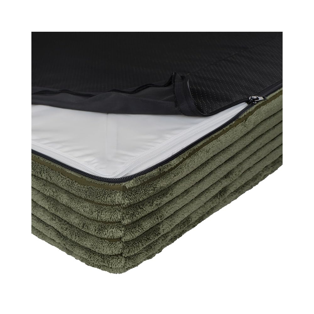 Cuccia ortopedica Cloud - Comodo tappetino per cani con memory foam, fodera rimovibile e fondo antiscivolo, 4 misure (XS - L) e 3 colori (M 100 × 70 cm - verde Mos)