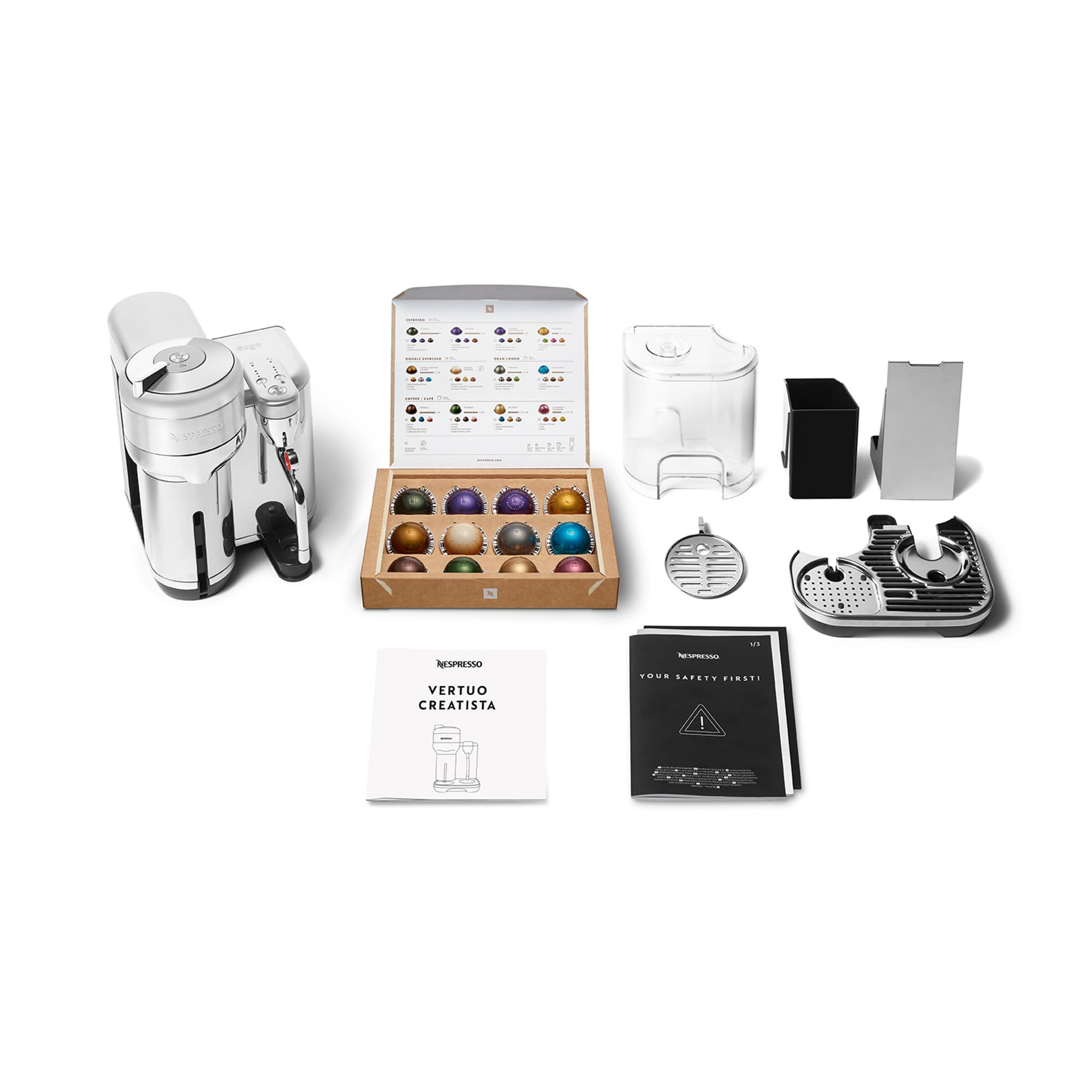 Nespresso VERTUO Creatista Kaffeekapselmaschine von Sage, Silver