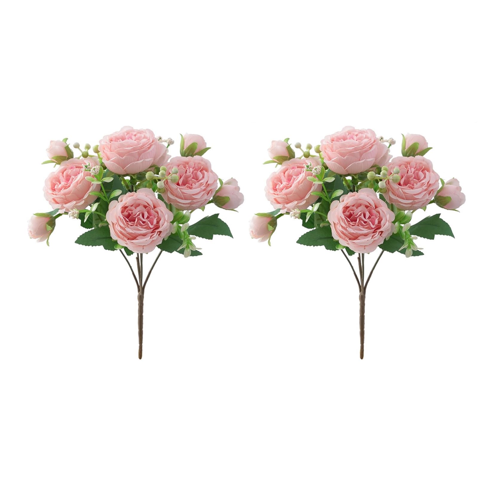 JSGHGDF 2pack Silk Flower Cascading Bouquets Bride Handheld Bouquets Wedding Flowers for Home Decoration Party Decoration Flowers
