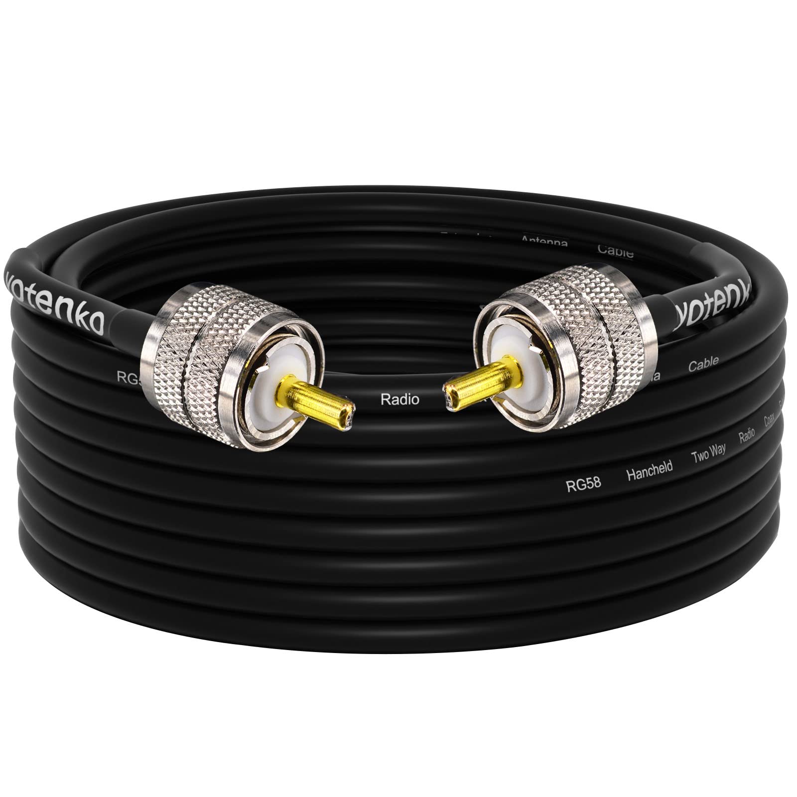 Câble coaxial CB PL259 faible perte UHF mâle pour antenne