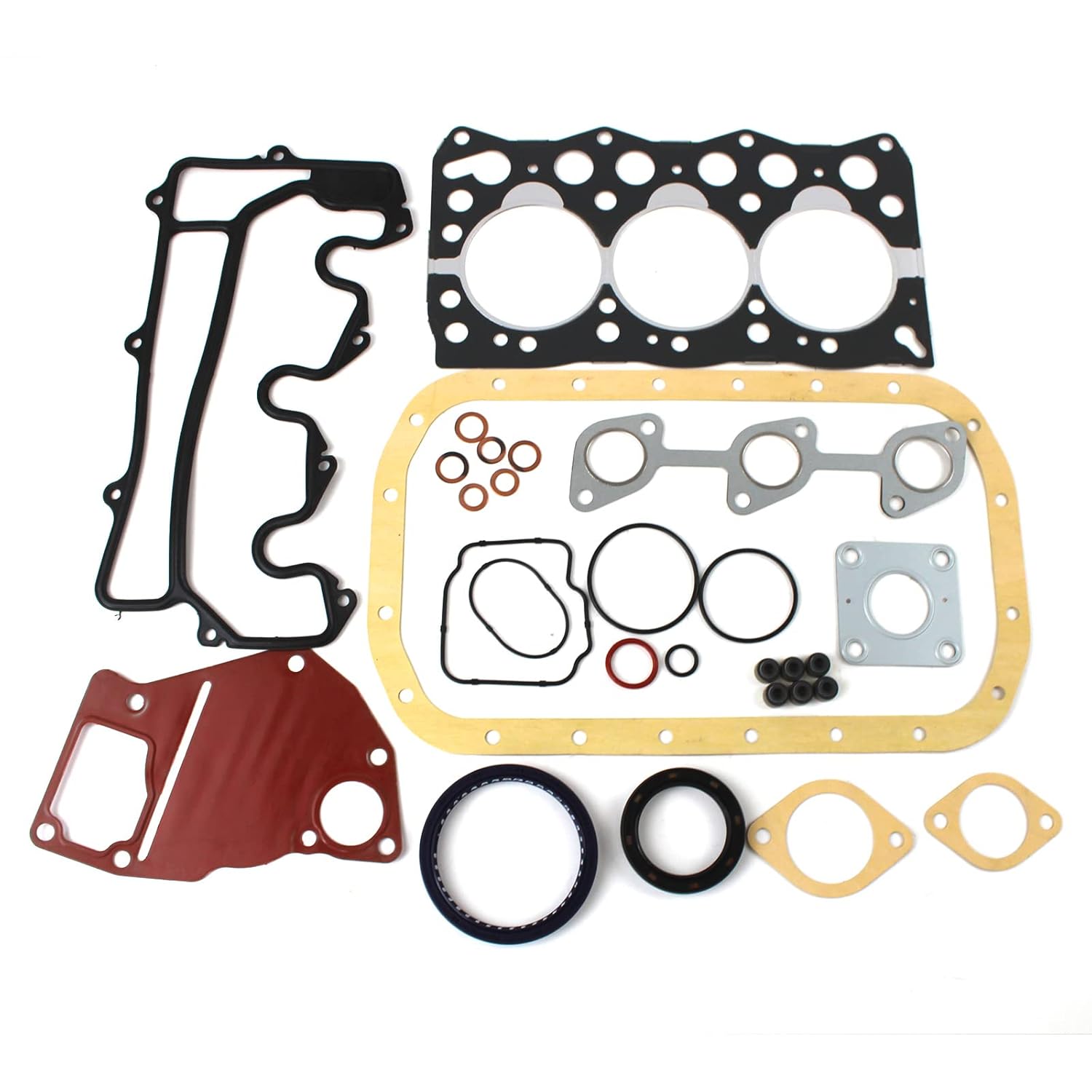3LD1 Engine Gasket Kit with Head Gasket Full Gasket Set for Isuzu 3LD1 Engine for Hitachi Daewoo IHI Furukawa Excavator Denyo Generator SDG12 Engine Repair Aftermarket Parts