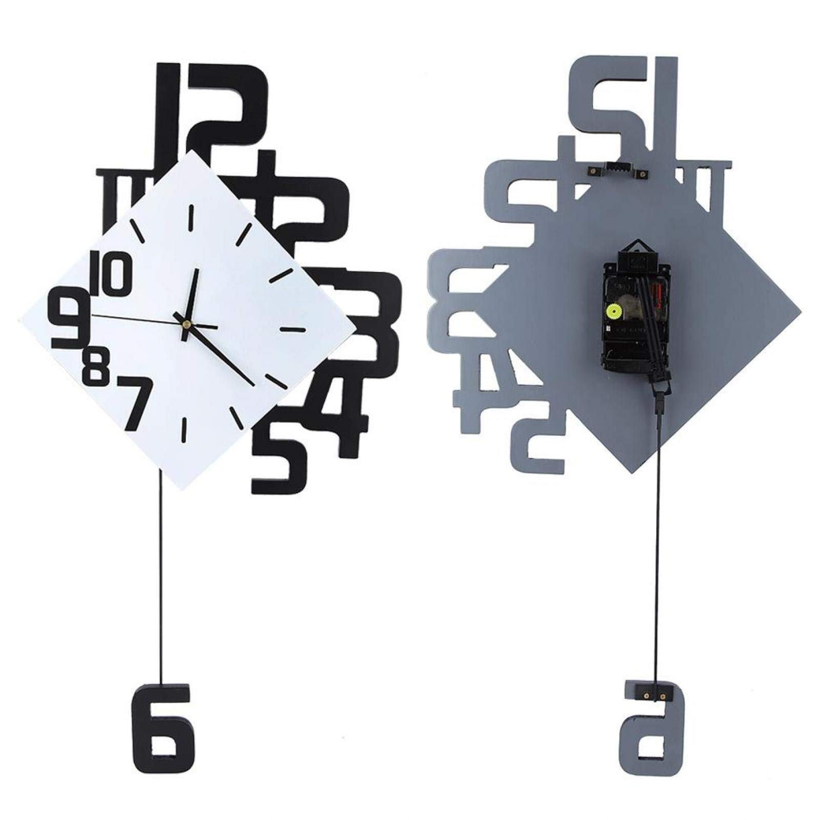ciciglow Orologio da parete, orologio da parete in stile nordico, orologio da parete in ferro battuto per la decorazione domestica