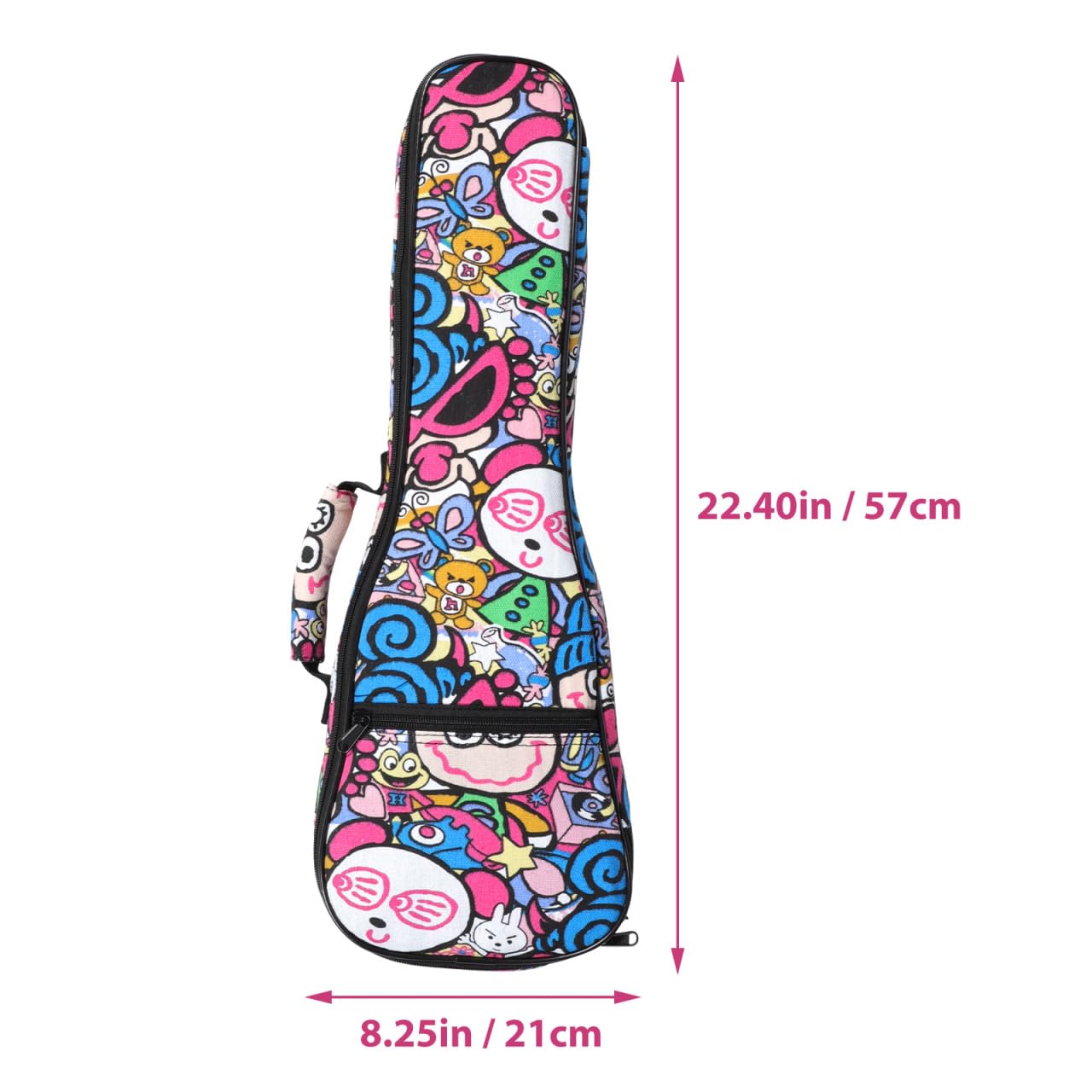 UPKOCH Estuche Impermeable para Ukelele 22.83 Pulgadas Bolsa Ligera De Transporte con Correa Ajustable Compatible con Ukelele Y Guitarra Acústica