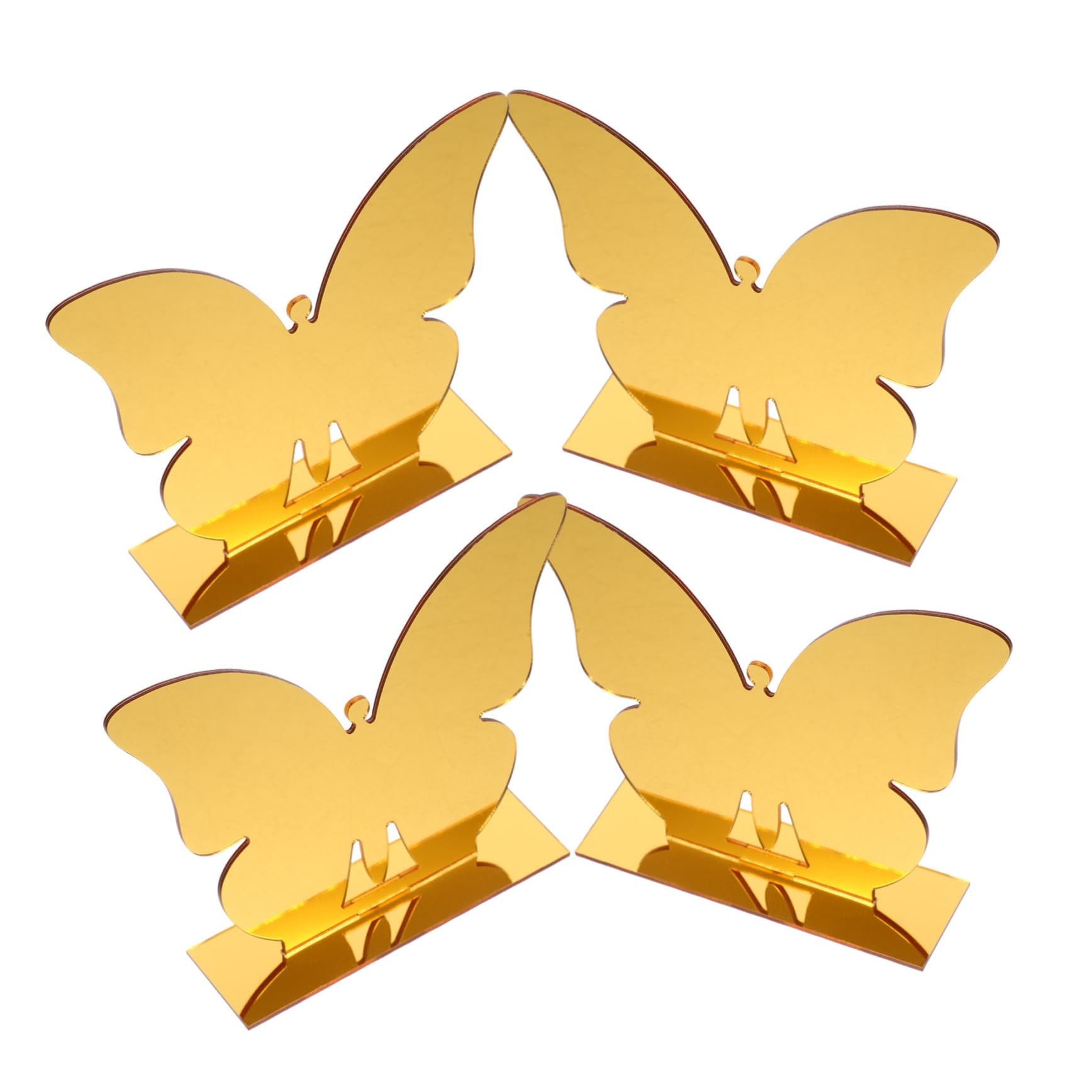 SOLUSTRE Acrylic Butterfly Shape Table Signs Wedding Place Cards Holder Wedding Decor Seating Signs