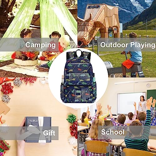 Camtop Mesh Backpack Kids Boys Girls Bookbag See Through Preschool Kindergarten Backpacks Casual Daypack For School Beach Travel Swim(Age 3-8 Years,Dinosaur) #TOP2
