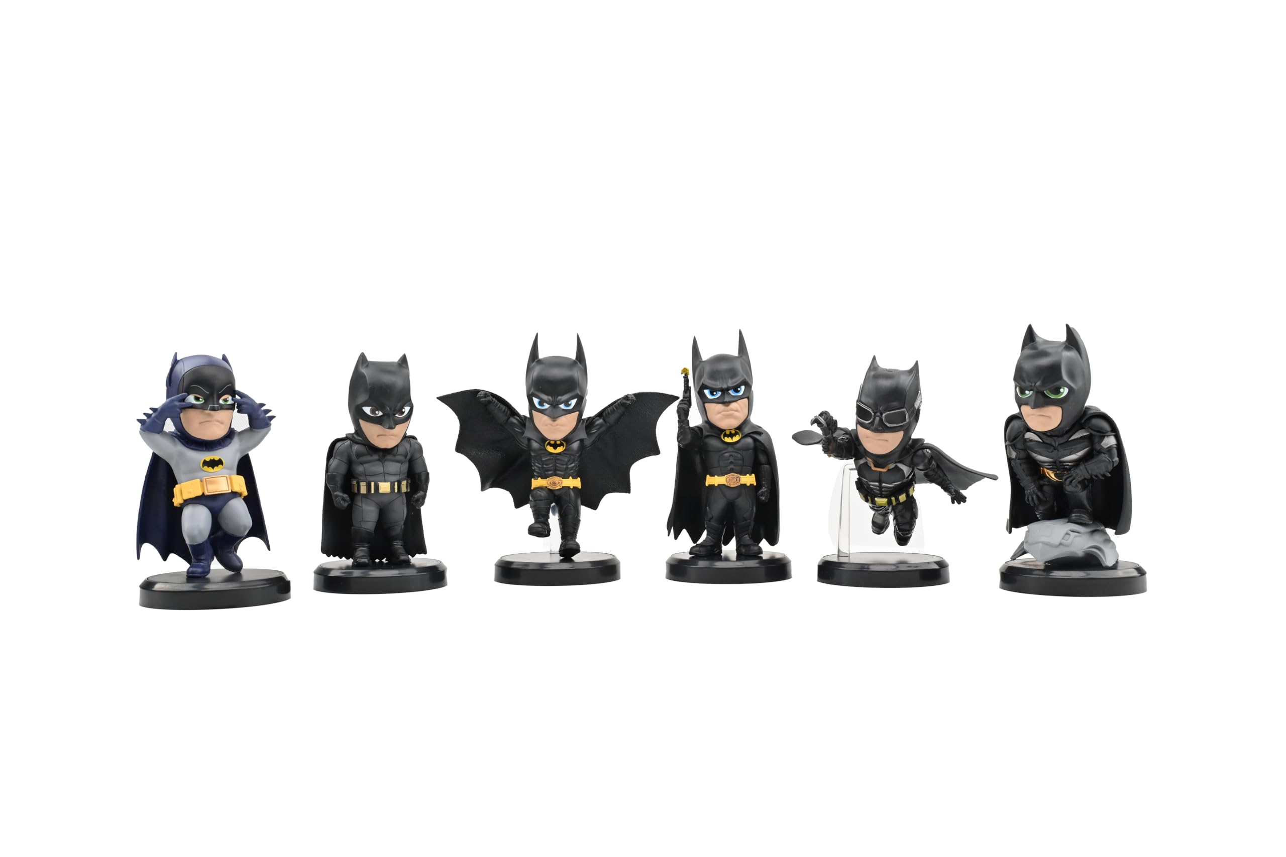 DC Comics Batman Generation Series Assortment, Batman Figures, Represent different Era of Iconic Dark Knight, Iconic Suit, Cape & Emblem, Window Box, Display Toys, Collectibles, Each Sold Separately