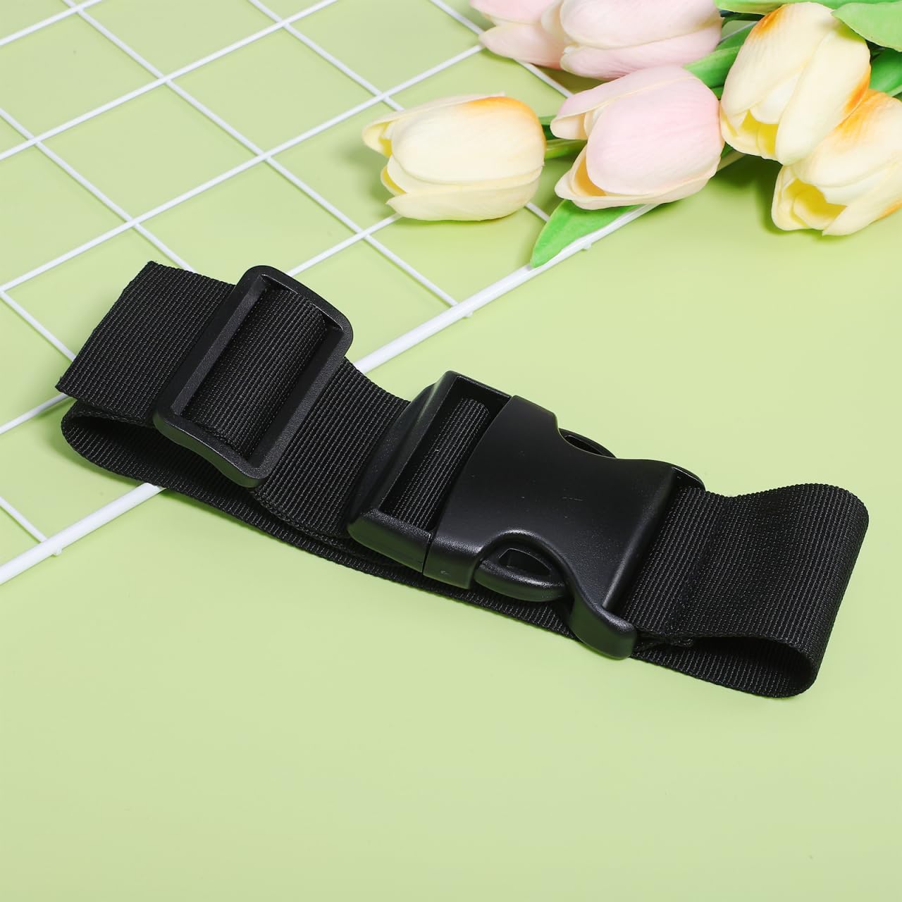 Adjustable Fanny Pack Extender Strap with Buckle Elastic Waist Bag Extension for Travel Luggage Strap Extension