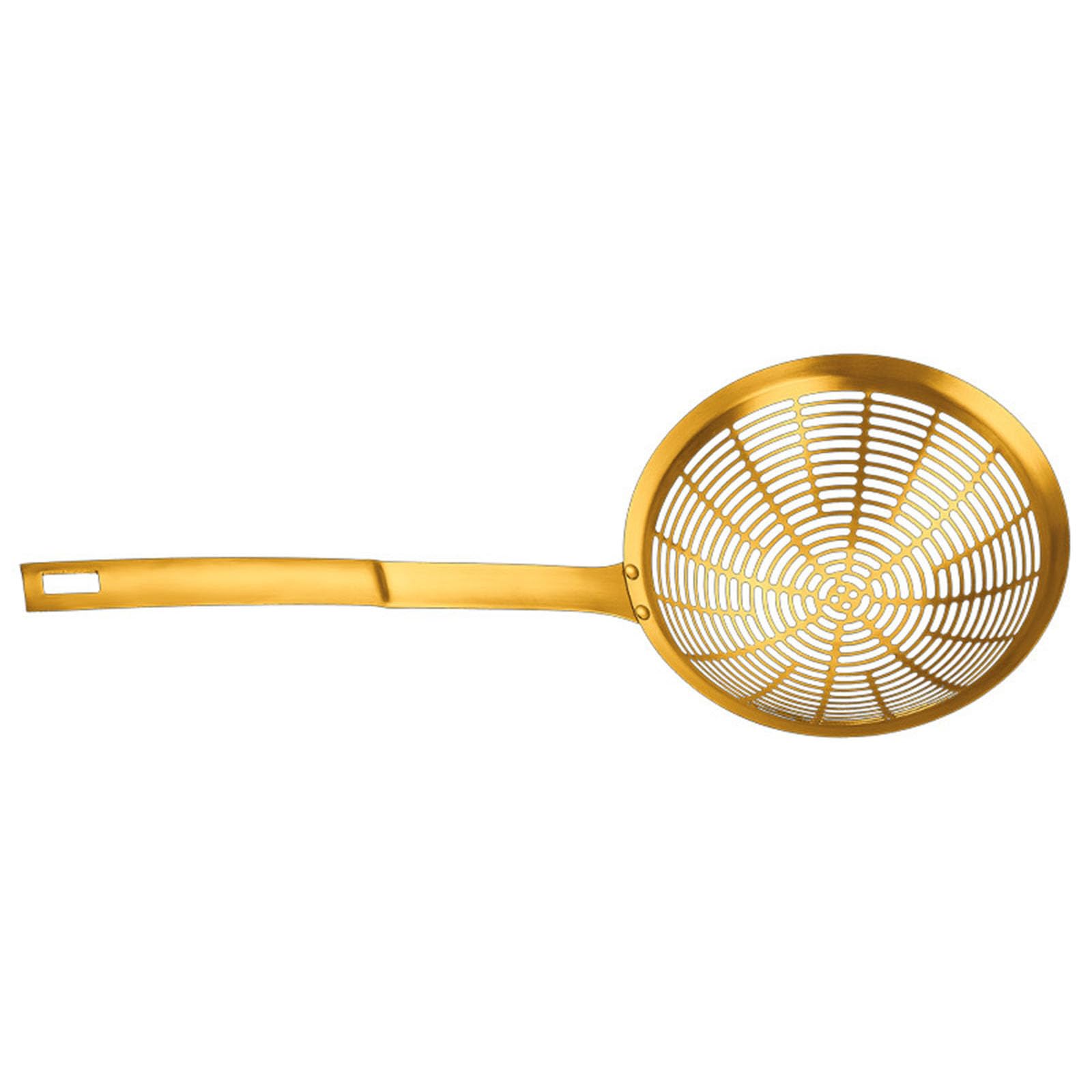 Xjdzineq Stainless Steel Skimmer Spoon with Handle Strainer Ladle Large Colander for Straining and Blanching Kitchen Utensils