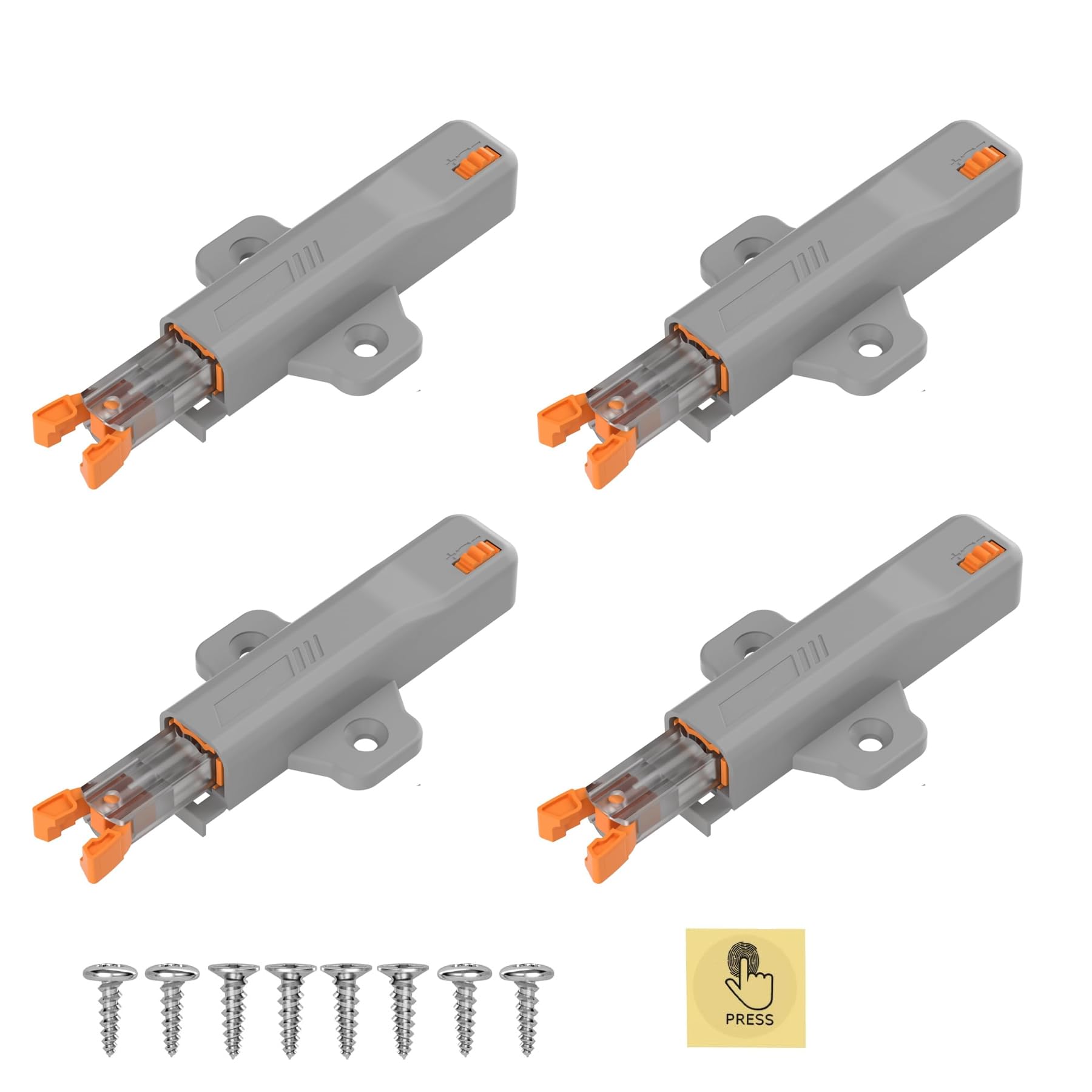 VICTAC Push to Open Door Catcher, Cabinet Press Out Latch for Door, Non-Magnetic Push Catch, Heavy Duty Door Latch, Touch Open Latch for Kitchen Cabinet, Pack of 4 Pcs-image-37