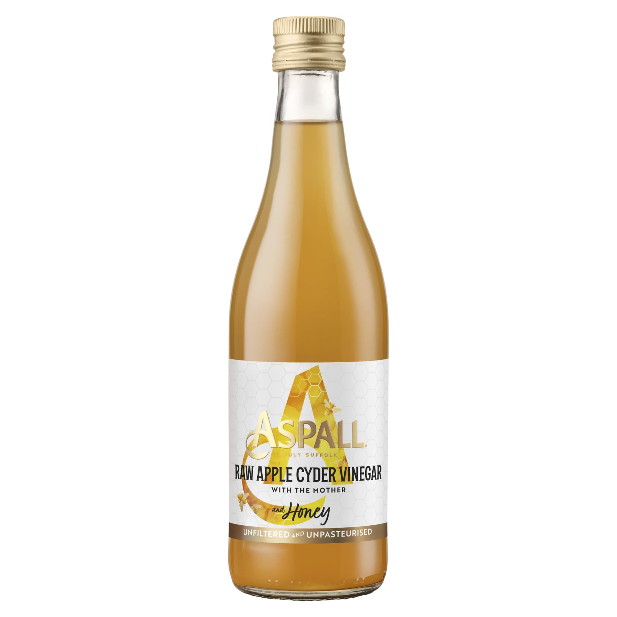 Aspall Raw Apple Cyder Vinegar with Honey, 500 ml