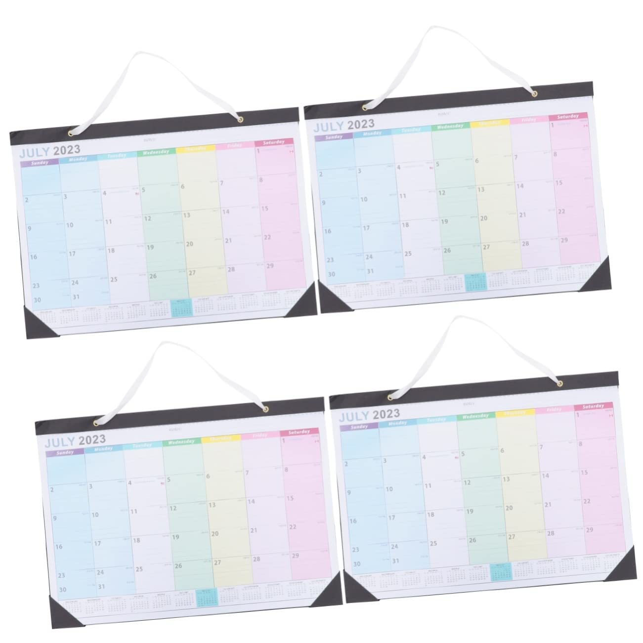 SEWACC 4stücke Countdown Kalender Wandkalender Für Zuhause Monatskalender Mit Notizfeldern Zur Zielverfolgung Praktischer Hängekalender Für Büro Und Familie