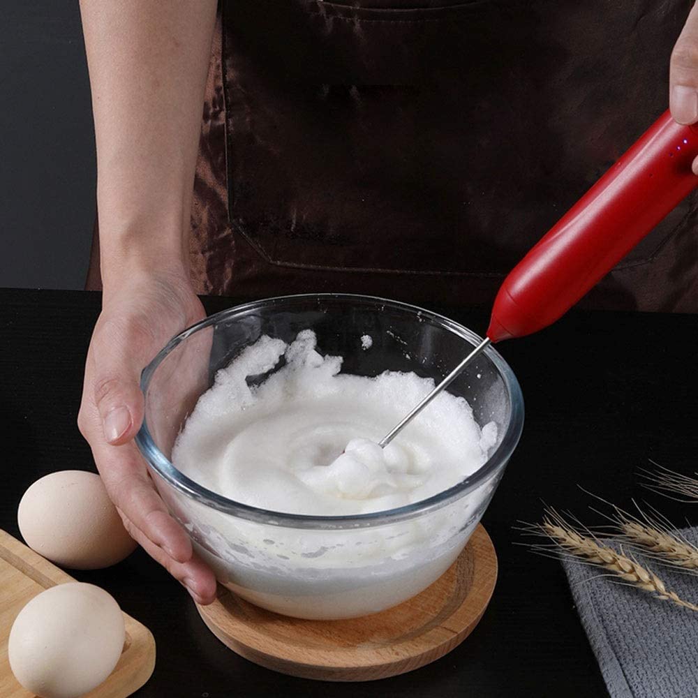 Batidor de Huevos, batidor eléctrico para el hogar, Varilla batidora, Clara de Huevo cremosa para Hornear, Mini batidor Manual inalámbrico
