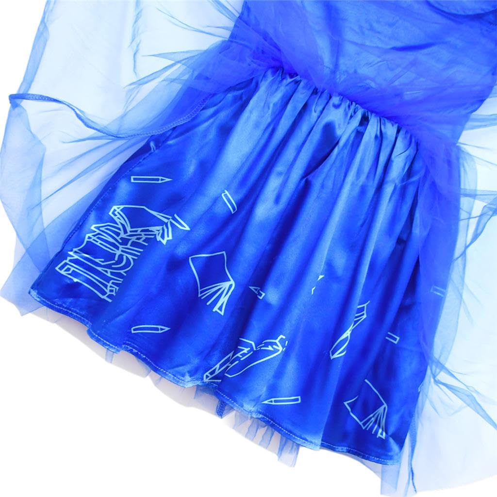 Lito Angels World Book Day Fancy Dress Up Costume Party Outfit for Kids Girls Age 2-3 Years, Blue, Dress Only - Image 4