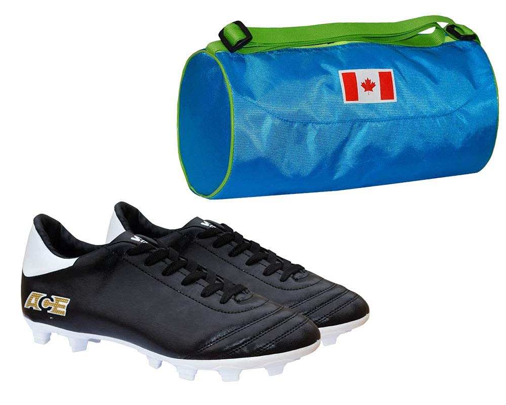charged Sports Bag Vancouver Large Sky with Gowin Football Shoe Ace Black White Size-7-picture-0