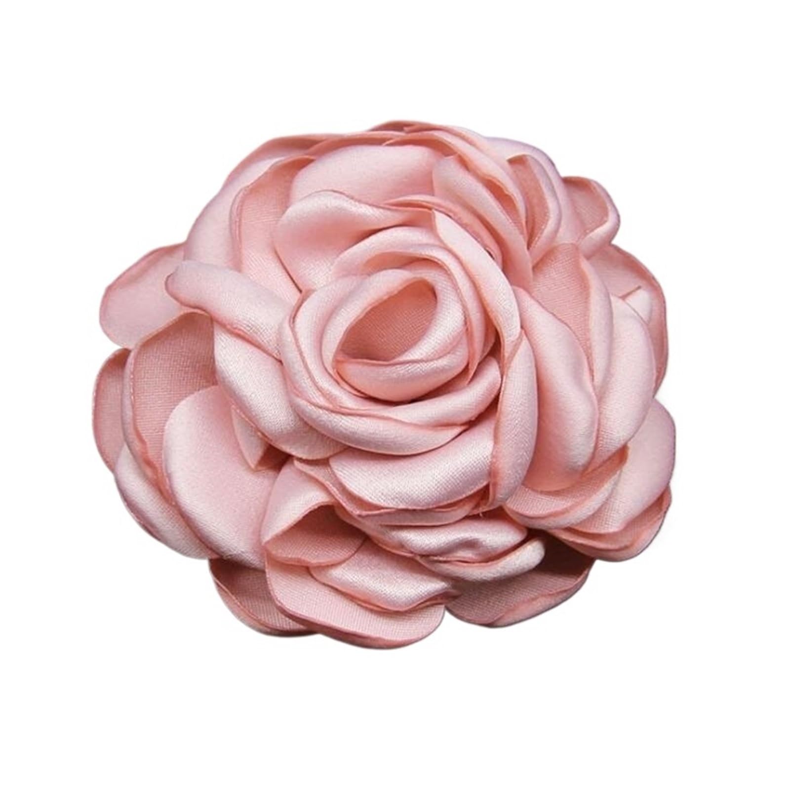 WEKONUMEX Artificial Flower Heads, Artificial Chiffon Rose Flower Heads Multicolor Pack Of 5 8 cm For Wedding Craft Decor(Roze)