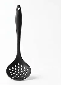 Escumadeira de Silicone para Servir 33 cm Grande – Resistente ao Calor até 230°C, BPA Free, Não Risca Panelas