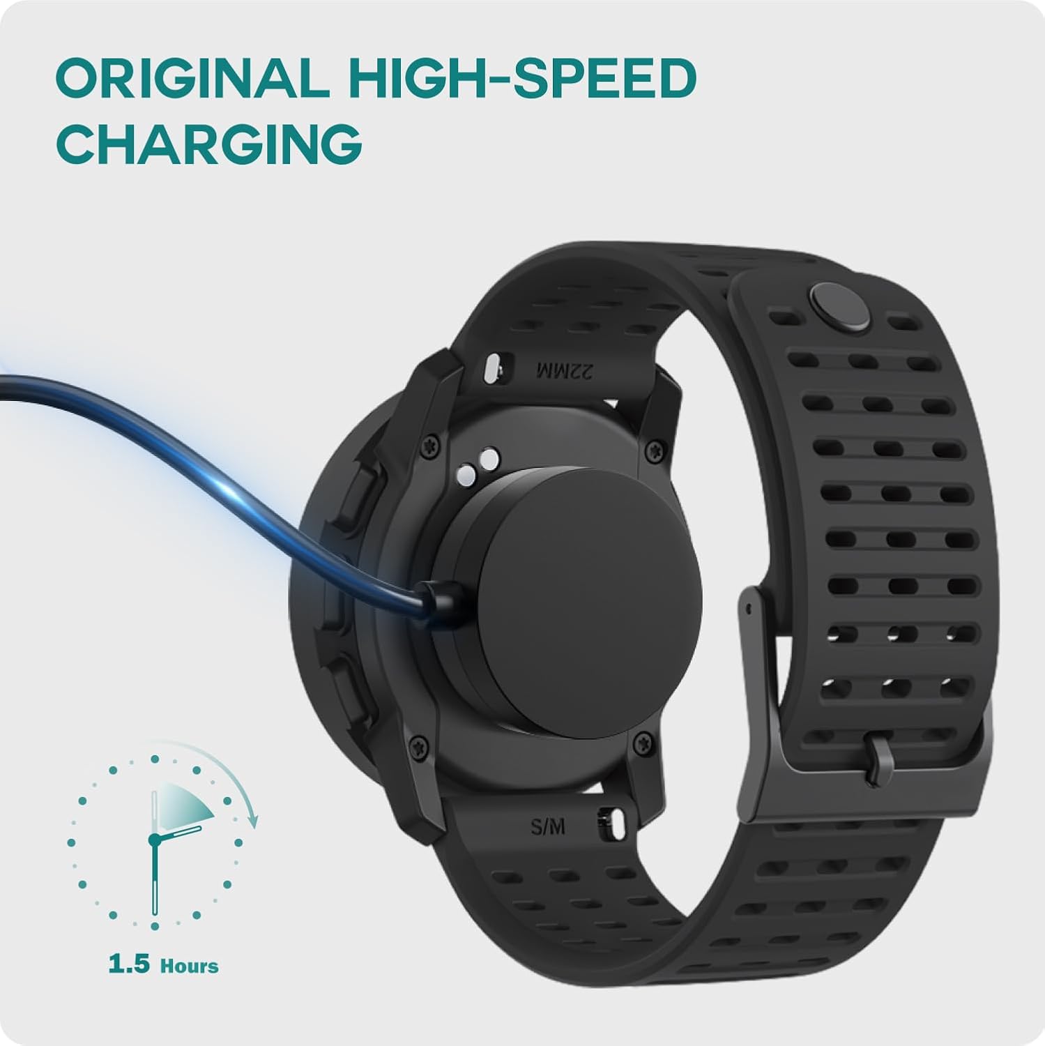 TUSITA Magnetic Charger Compatible with Suunto Race | Race S | Vertical | 9 Peak | 9 Peak Pro | NAUTICS - 1M, Smart Watch Accessories