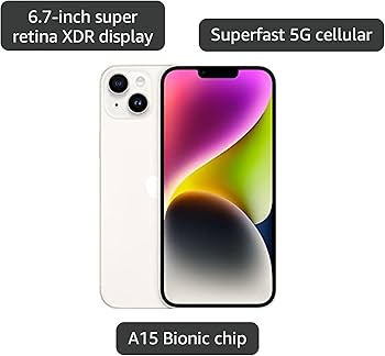 Amazon.com: Apple iPhone 14 Plus, 256GB, Starlight for T-Mobile