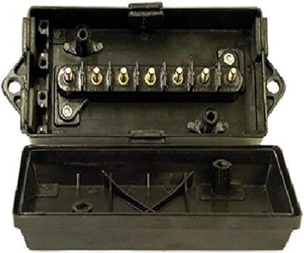 Tectran 667-7040 Black Junction Box 7 pos.