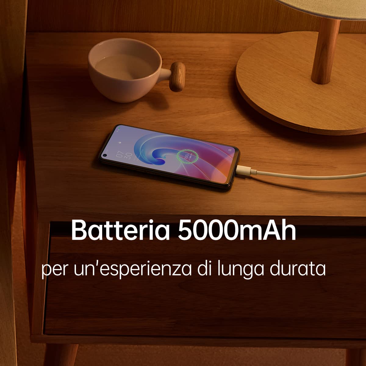 OPPO A96 Smartphone, NFC, Fotocamera principale da 50 Mp+AI e frontale da 16Mp, Display 6.59” 90HZ, 5000mAh, RAM 8GB+128GB espand. (1TB), [Extra Garanzia 24+6 Mesi Versione Italiana] Starry Black