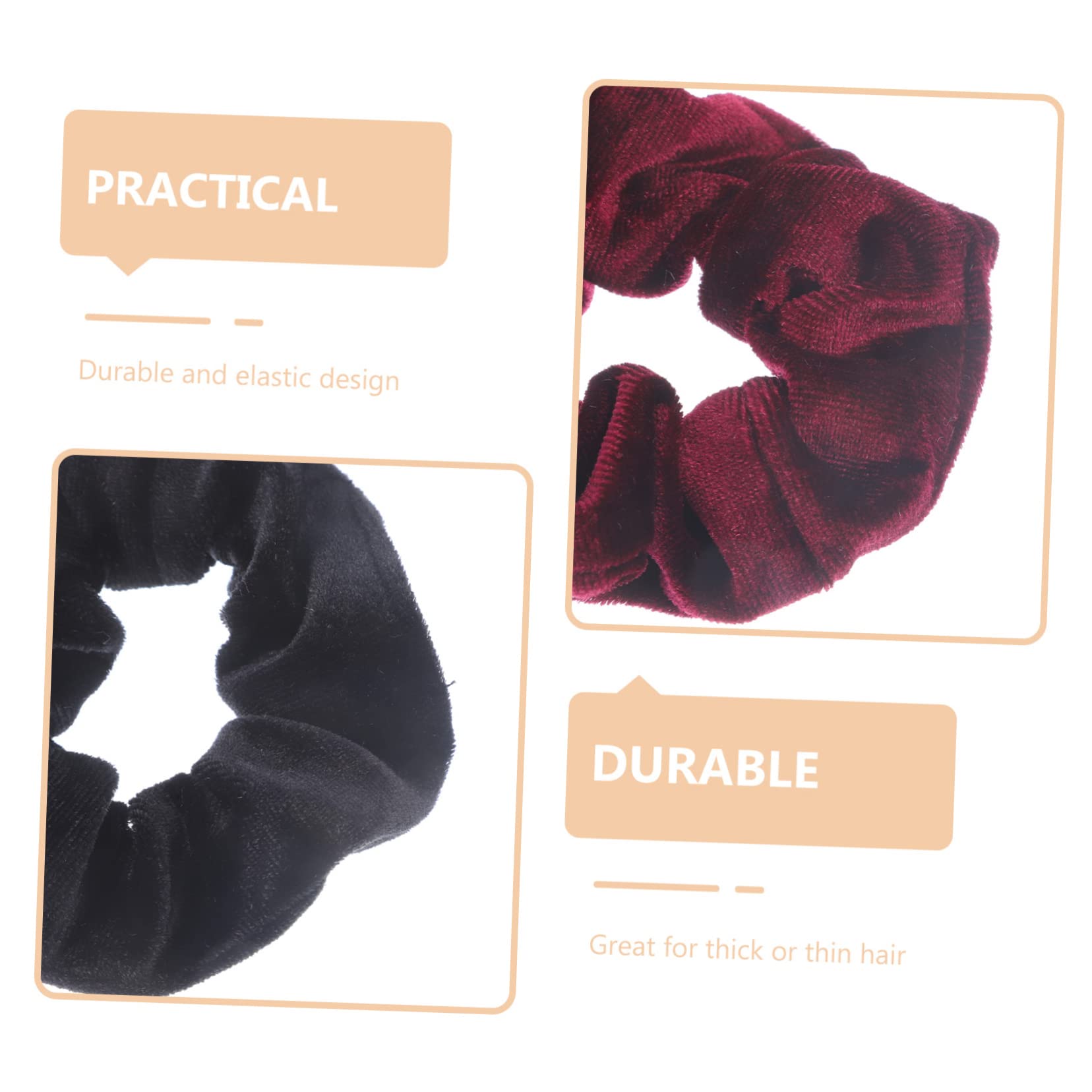 FRCOLOR 24piezas Coleteros De Terciopelo Para Mujer Scrunchies Elásticos Para Peinados Accesorios De Pelo Prácticos y Versátiles Para Ocasiones Especiales y