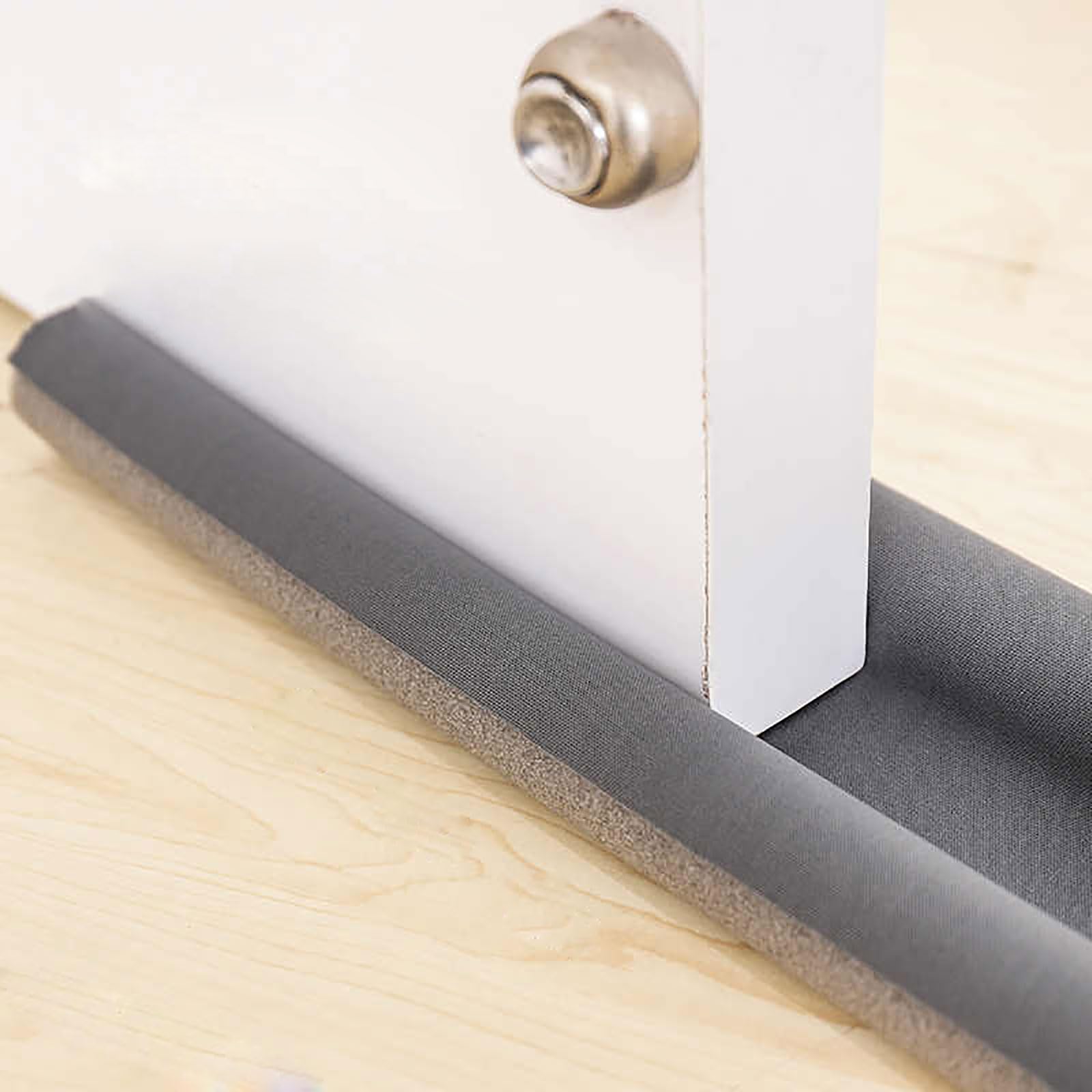 COYOUCO 5 Pezzi di paraspifferi per Porte, svuotamento delle intemperie per Porte, insonorizzazione delle Porte, riempimento delle Fessure sotto la Porta, Lunghezza 93 cm,Grigio