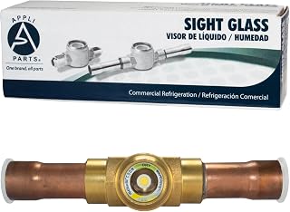 Appli Parts APSG-34AS 3/4 in Sight Glass and liquid moisture indicator Solder connections with Solid Body for HVAC/R installations suitable for CFC HCFC HFC refrigerants