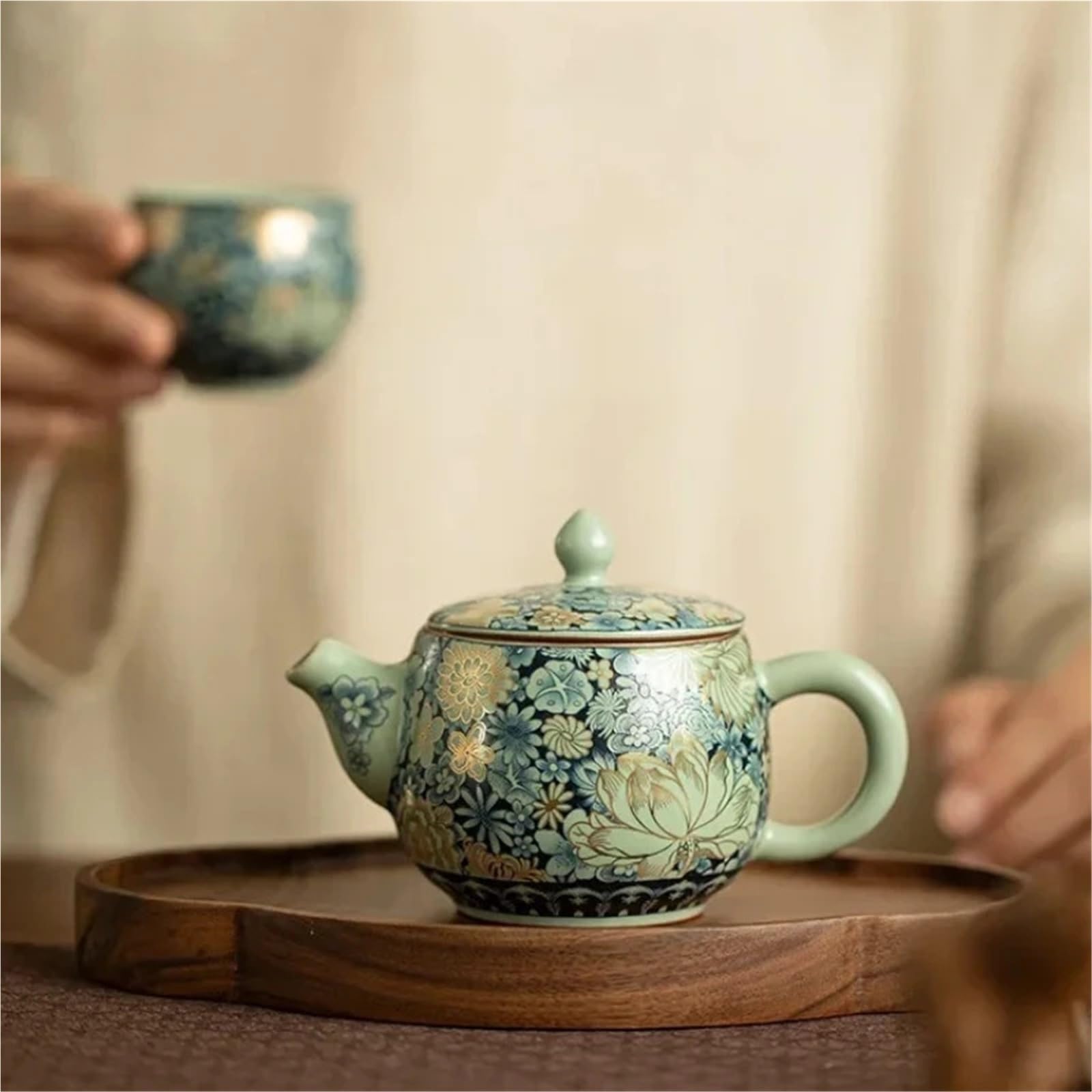 Tetera De CeráMica Tetera de cerámica, juego de té for el hogar(Pot-160ml)