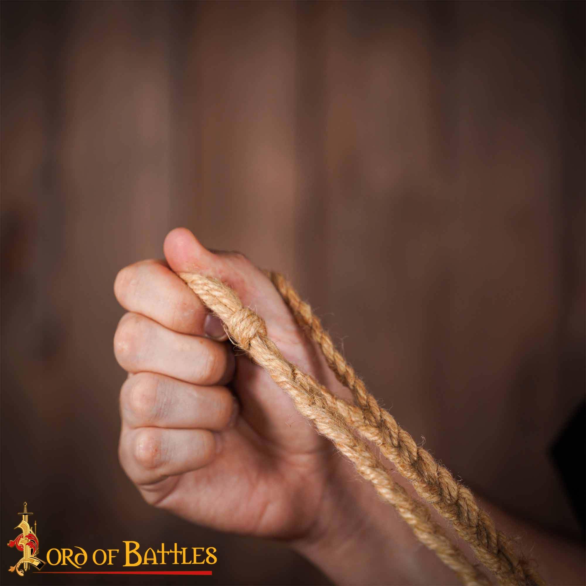 Lord of Battles Correa de Yute Griego Romano balear Hecha a Mano 65.7 Pulgadas Largo