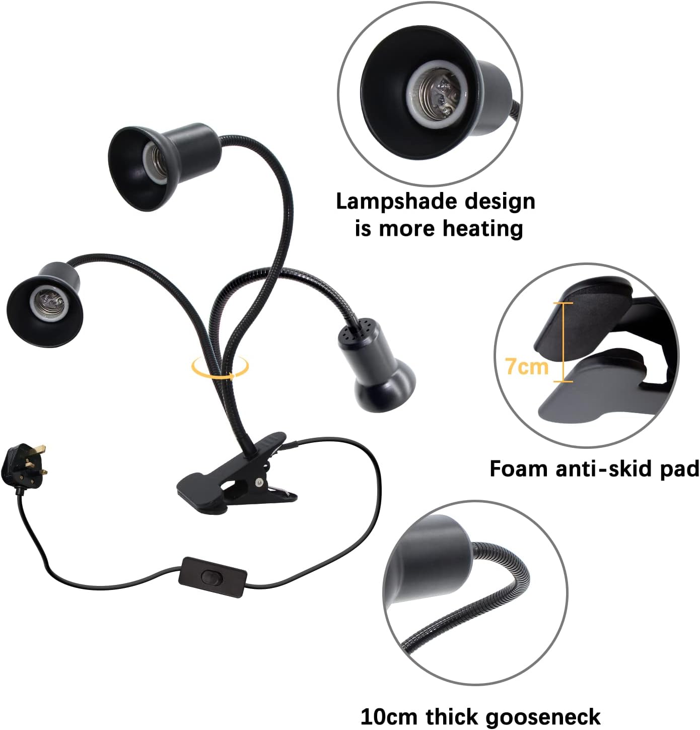 Tortoise Heat Lamp, Reptile Heat Lamp Basking Lamp UVB Light Reptile