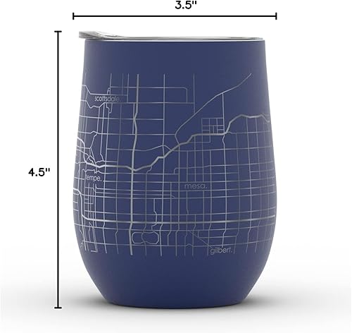 Vista 532 de Well Told Lexington Kentucky Map - Vaso de vino aislado con grabado de mapa de Kentucky, taza de acero inoxidable grabada (12 onzas, verde domingo)