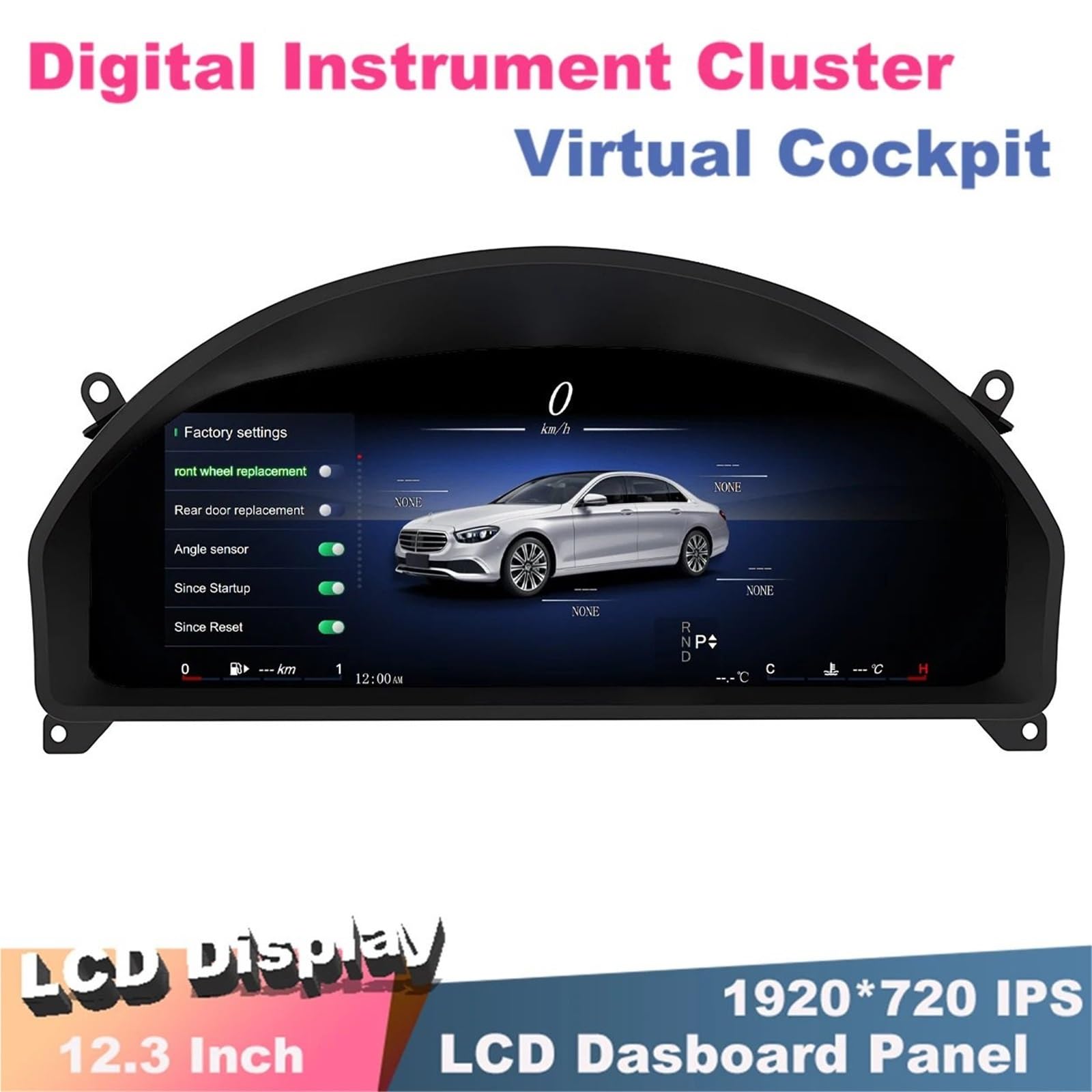 Cyfrowy miernik Do E-coupe W207 C207 NTG4.0 Wyświetlacz Head Up | 2010-2014 Panel LCD Prędkościomierz Deska Rozdzielcza Licznik Kilometrów 12.3 ''cyfrowy