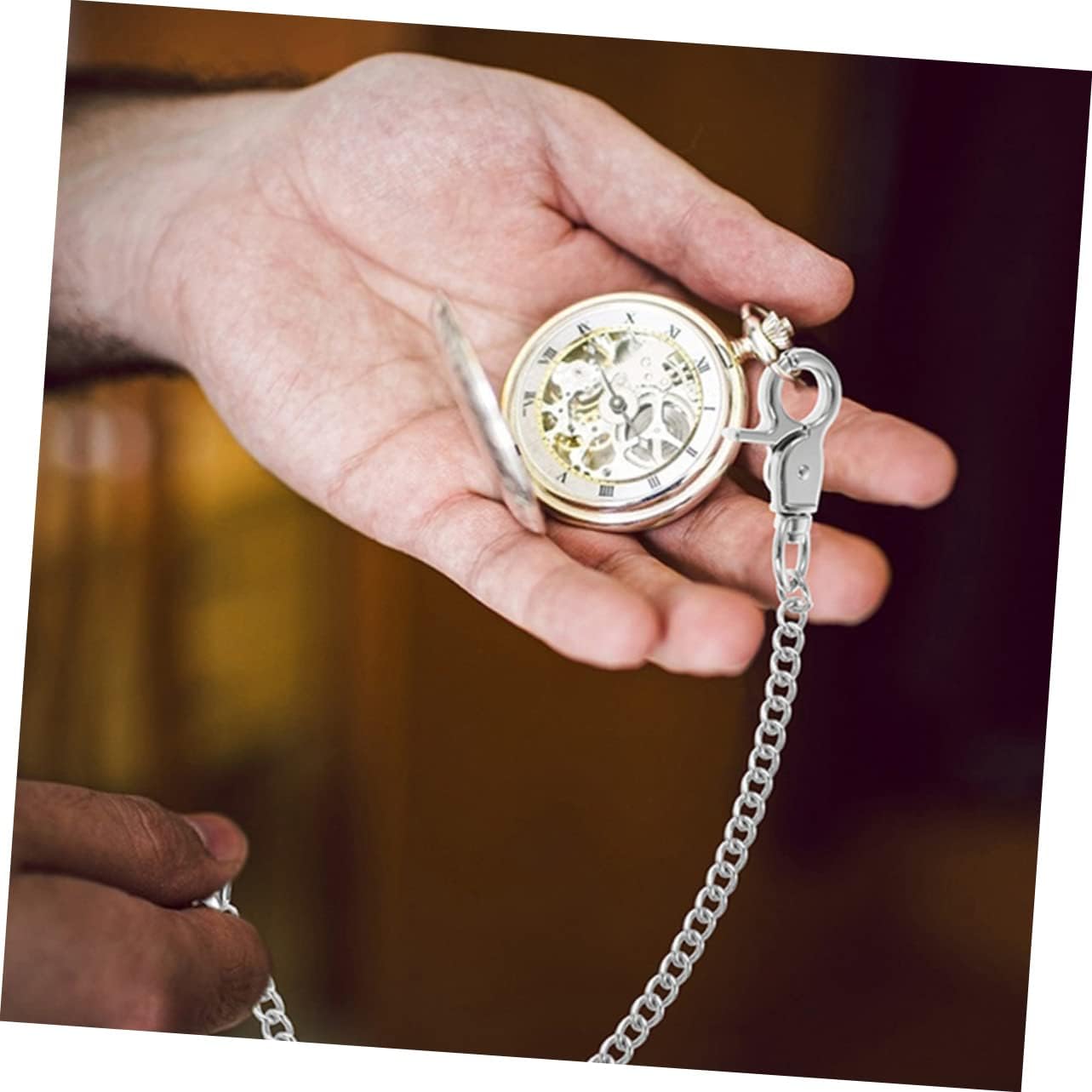 Homoyoyo 4pcs Metal Pocket Watch Chain for Jeans Durable Fashion Accessory Multi Purpose Clothing Chain for DIY Lovers for Punk and Hip Hop Styles