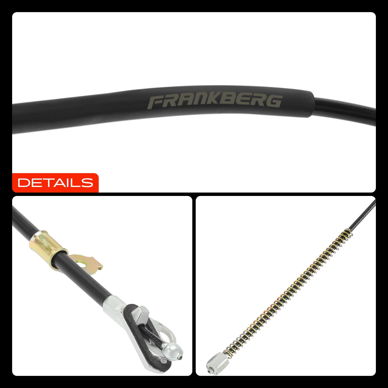 Frankberg 2x Handbremsseile Hinten Kompatibel mit C1 PM PN 2005-2014 107 PM PN 2005-2014 Aygo B1 2005-2014 Aygo Kasten/Schrägheck B1 2005-2014 Replace# 46420-0H010