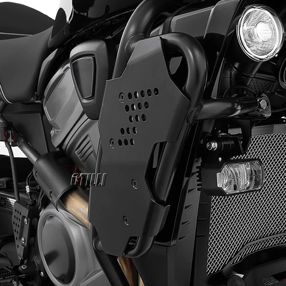 Motorcycle Crash Bar Engine Guard Protection Plate for Pan America 1250 Special 1250S PA 1250S Motorcycle Side Fairing Protection Panel Filler Plates Bumper Guard Cover