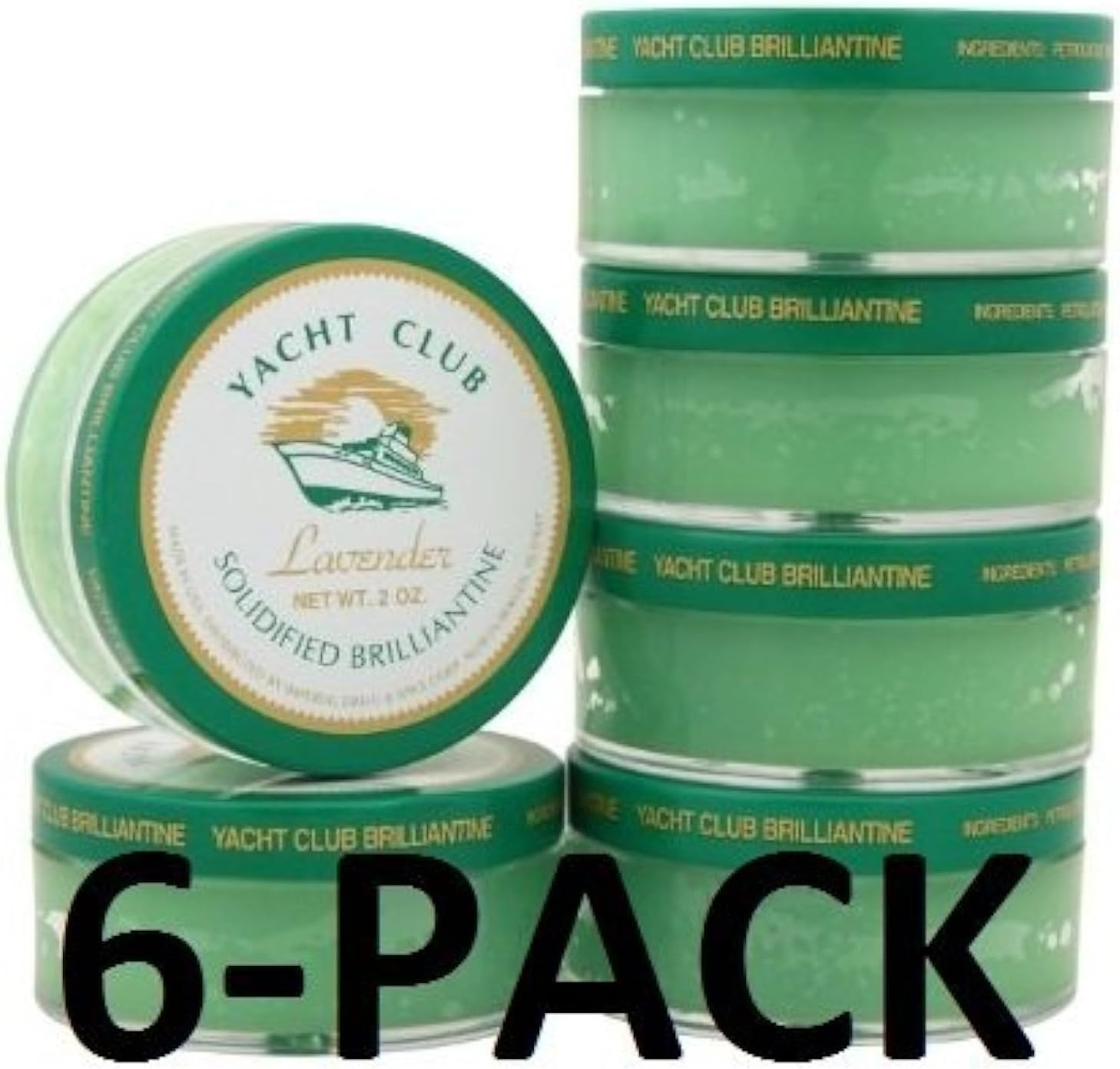 Yacht Club Lavender Solidified Brilliantine 2.0 Fl Oz. 6 Pack