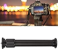 Vista 5 de KIMISS - Tubo de extensión de trípode de carbono, poste de extensión de trípode de 2 secciones de fibra de carbono, tubo de extensión de trípode